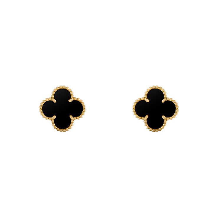 Украшение Van Cleef & Arpels  Vintage Alhambra Earrings Onyx  VCARA44200 