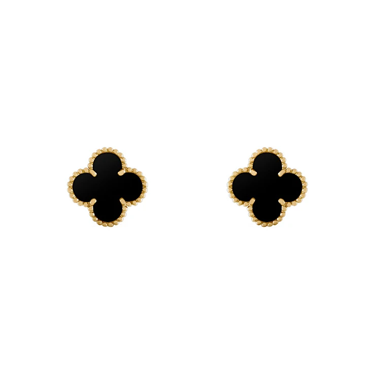 Украшение Van Cleef &amp; Arpels  Vintage Alhambra Earrings Onyx  VCARA44200 