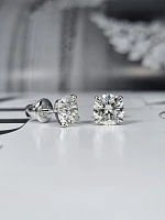 Украшение GIA  Серьги 1,50/1,50 ct. K/Internally Flawless (3 Excellent) Round Diamonds   
