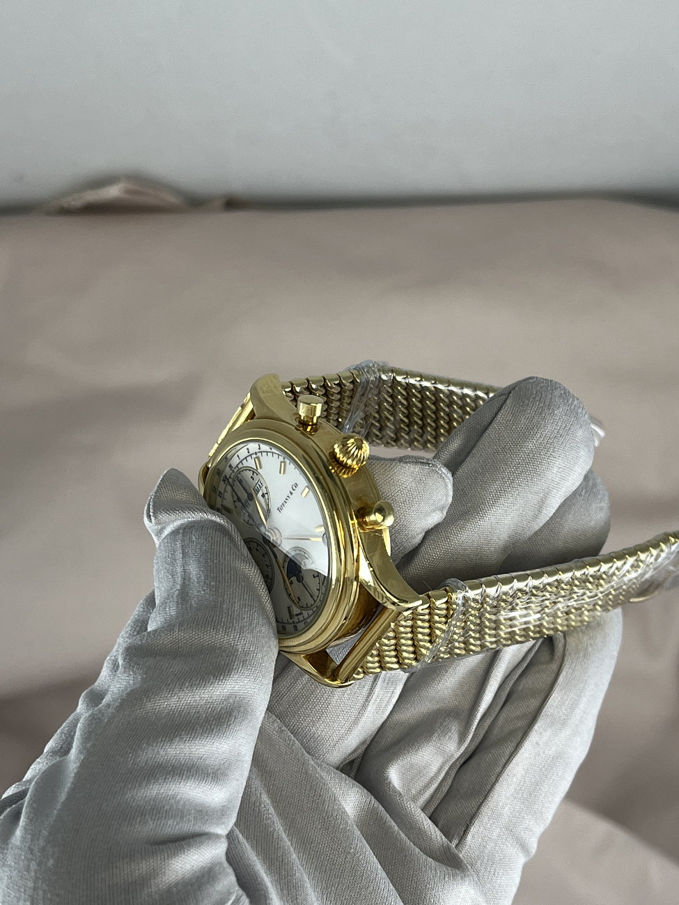 Часы Tiffany & Co  Moonphase Chronograph 18K Gold  