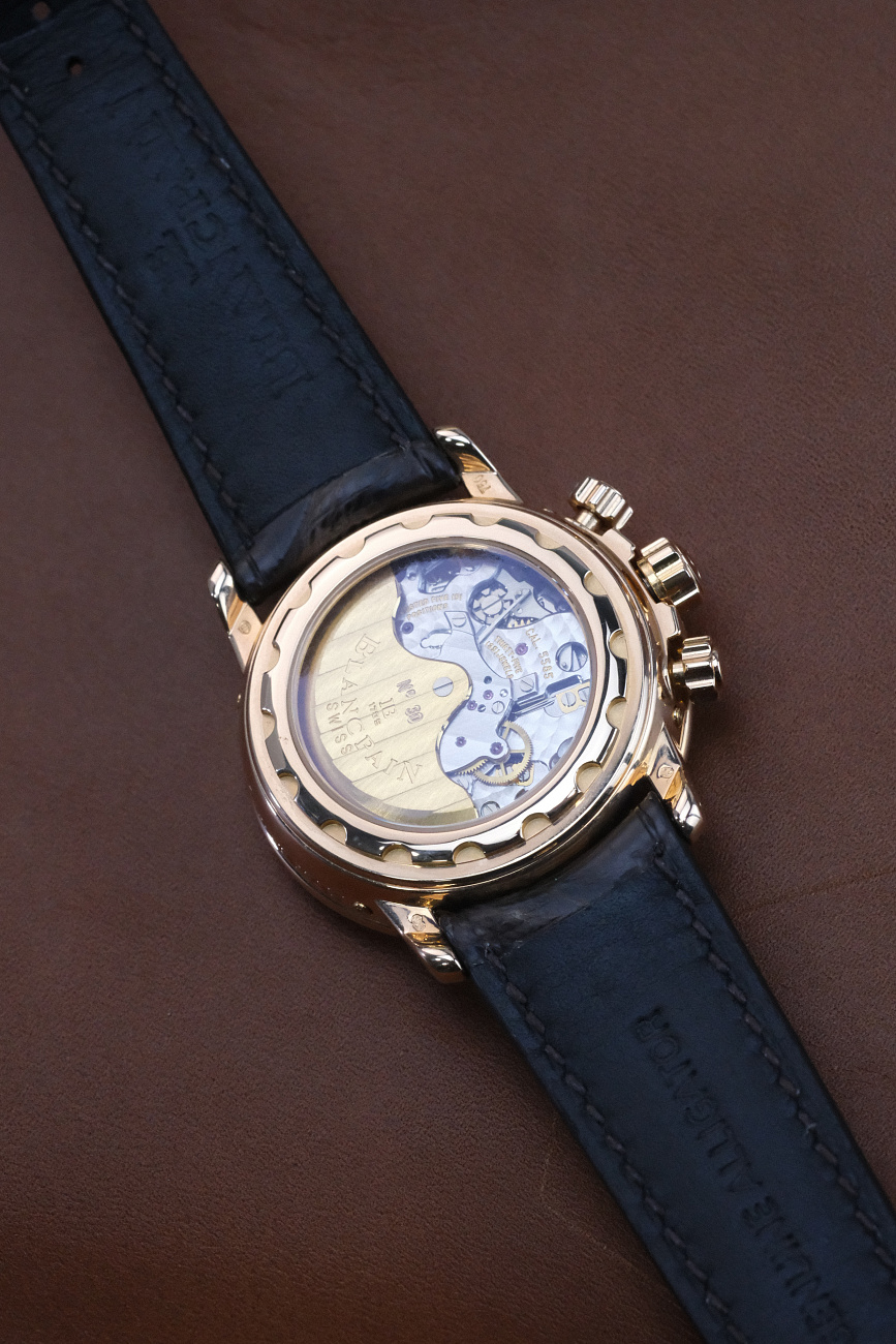 Часы Blancpain  Léman Perpetual Calendar Chronograph 18K Yellow Gold  2585-1418-53