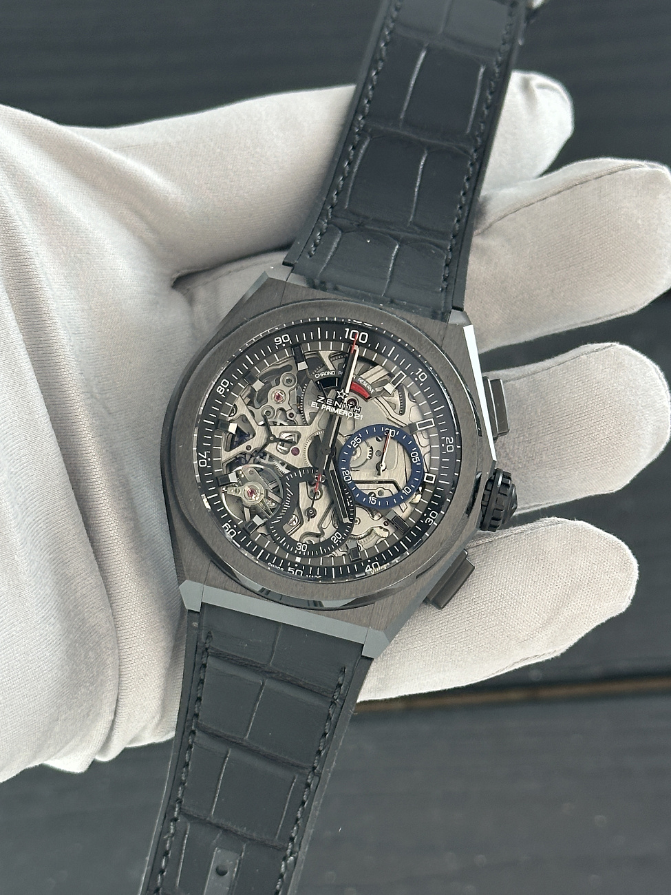 Часы Zenith  Defy El Primero 21 Black Ceramic   97.9001.9004/81.R946