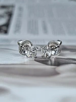 Украшение GIA  Серьги 1,00/1,08 ct. J/VS Round Diamonds   