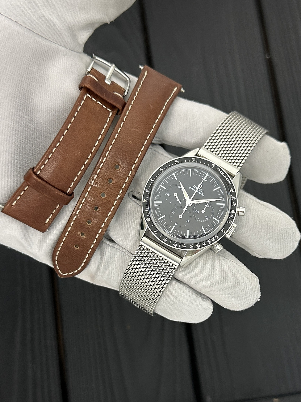 Часы Omega  Speedmaster Anniversary Series First Omega In Space  311.32.40.30.01.001 