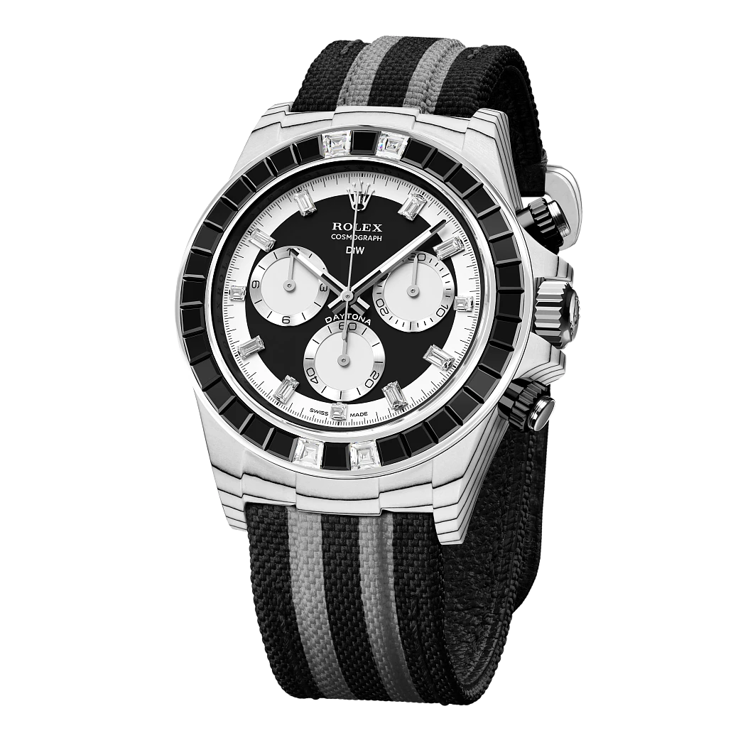 Заказать DiW  Rolex Daytona 40 Mm Rainbow Sport Black  