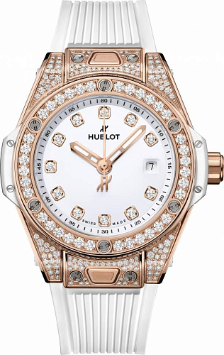 Заказать Hublot  Big Bang One Click King Gold White Pave  485.OE.2210.RW.1604