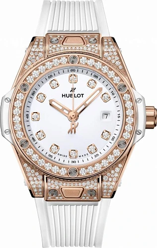 Заказать Hublot  Big Bang One Click King Gold White Pave  485.OE.2210.RW.1604