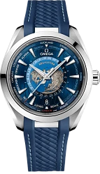 Omega Seamaster Aqua Terra Co-Axial Master Chronometer GMT Worldtimer 43 mm