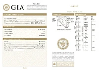 Украшение GIA  Серьги с бриллиантами 0,50/0,50 ct. D/VVS1 (3 Excellent)   