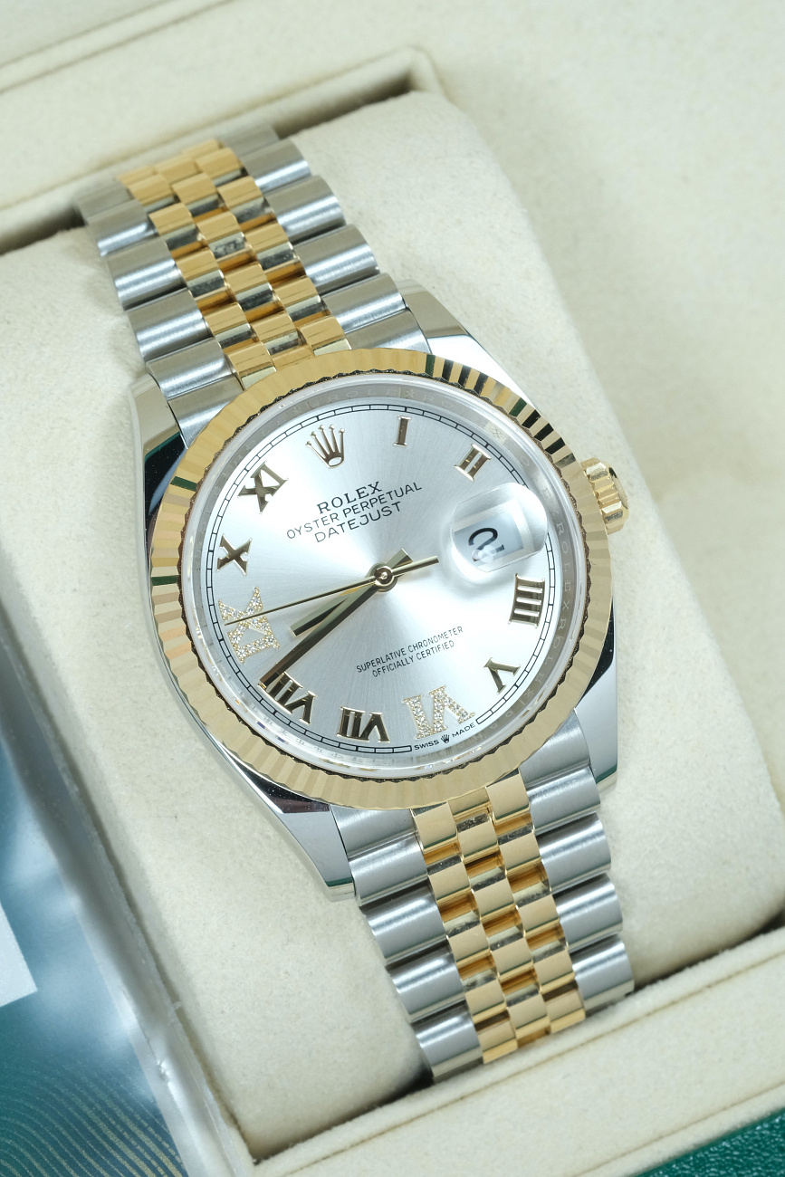 Часы Rolex  Datejust 36Mm Steel & Yellow Gold  126233