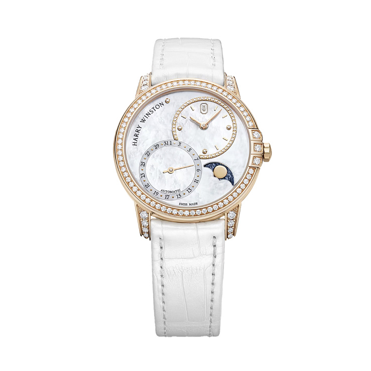 Часы Harry Winston  Midnight Date Moon Phase Automatic 36Mm  MIDAMP36RR001