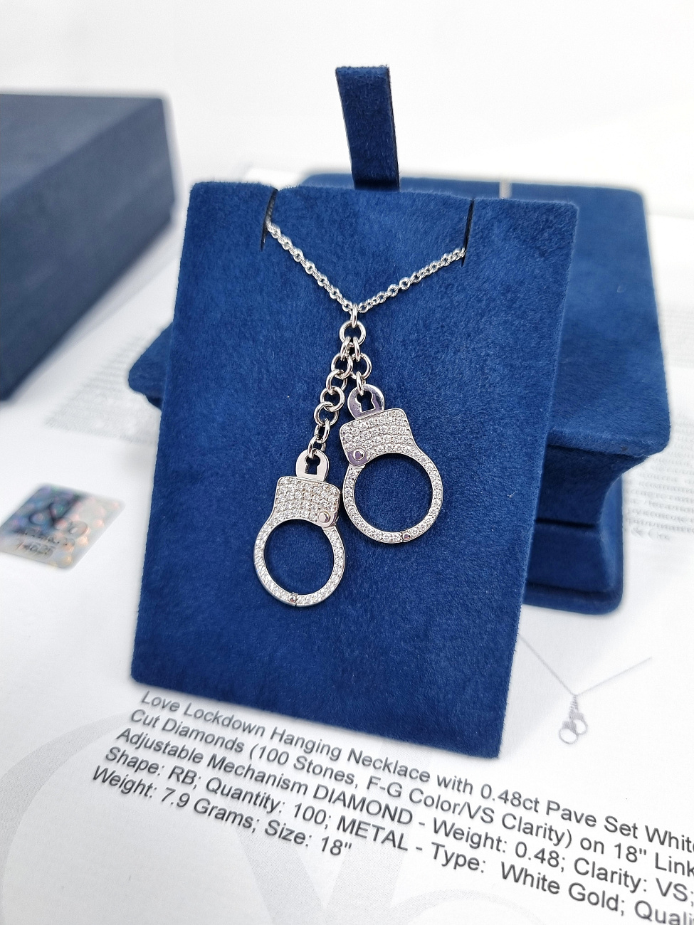 Украшение Jacob & Co  Love Lockdown Diamond Cuff Necklace  92457692 