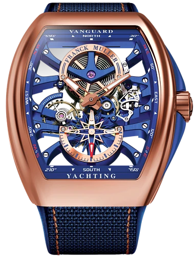 Заказать Franck Muller  Mens Collection Vanguard Yachting Anchor Skeleton Classic  V 45 S6 SQT ANCRE YACHT (BL) RG