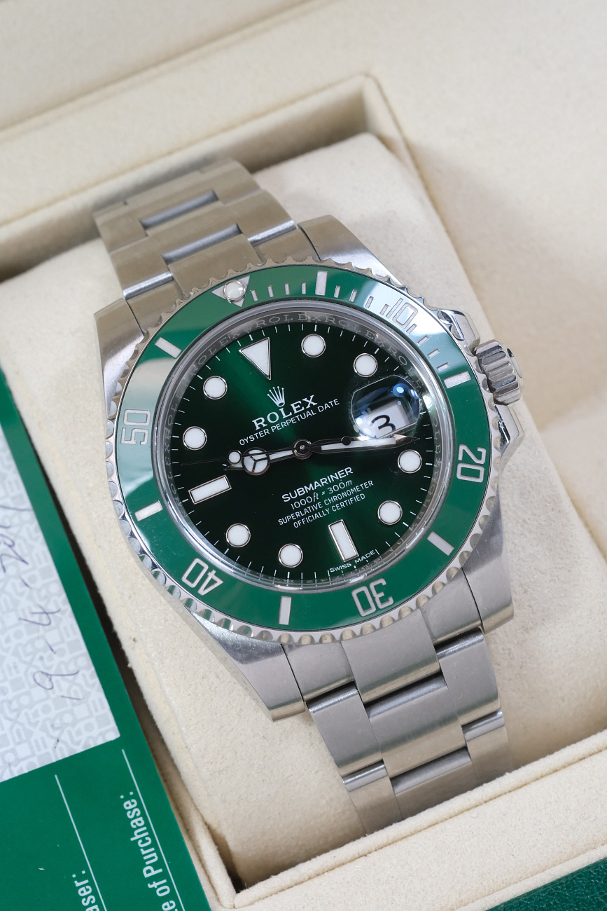 Часы Rolex  Submariner Green Hulk  116610LV