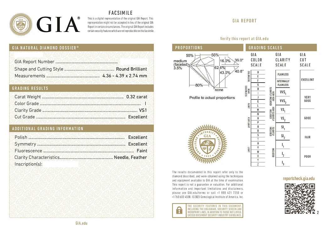 Украшение GIA  Подвеска с бриллиантом 1,20 ct. Y To Z/VS1   
