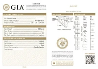 Украшение GIA  Подвеска с бриллиантом 1,20 ct. Y To Z/VS1   