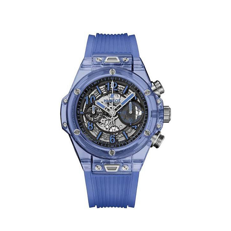 Часы Hublot  Big Bang Unico Blue Sapphire 45 mm  411.JL.4809.RT
