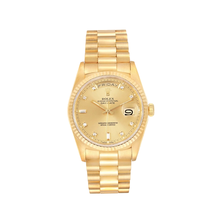 Часы Rolex  Rolex "Oyster Perpetual Day-Date" Diamonds Dial  18238