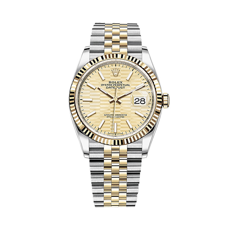 Часы Rolex  Oysterperpetual Datejust 36Mm Oystersteel & Yellow Gold Fluted Motif  126233-0039