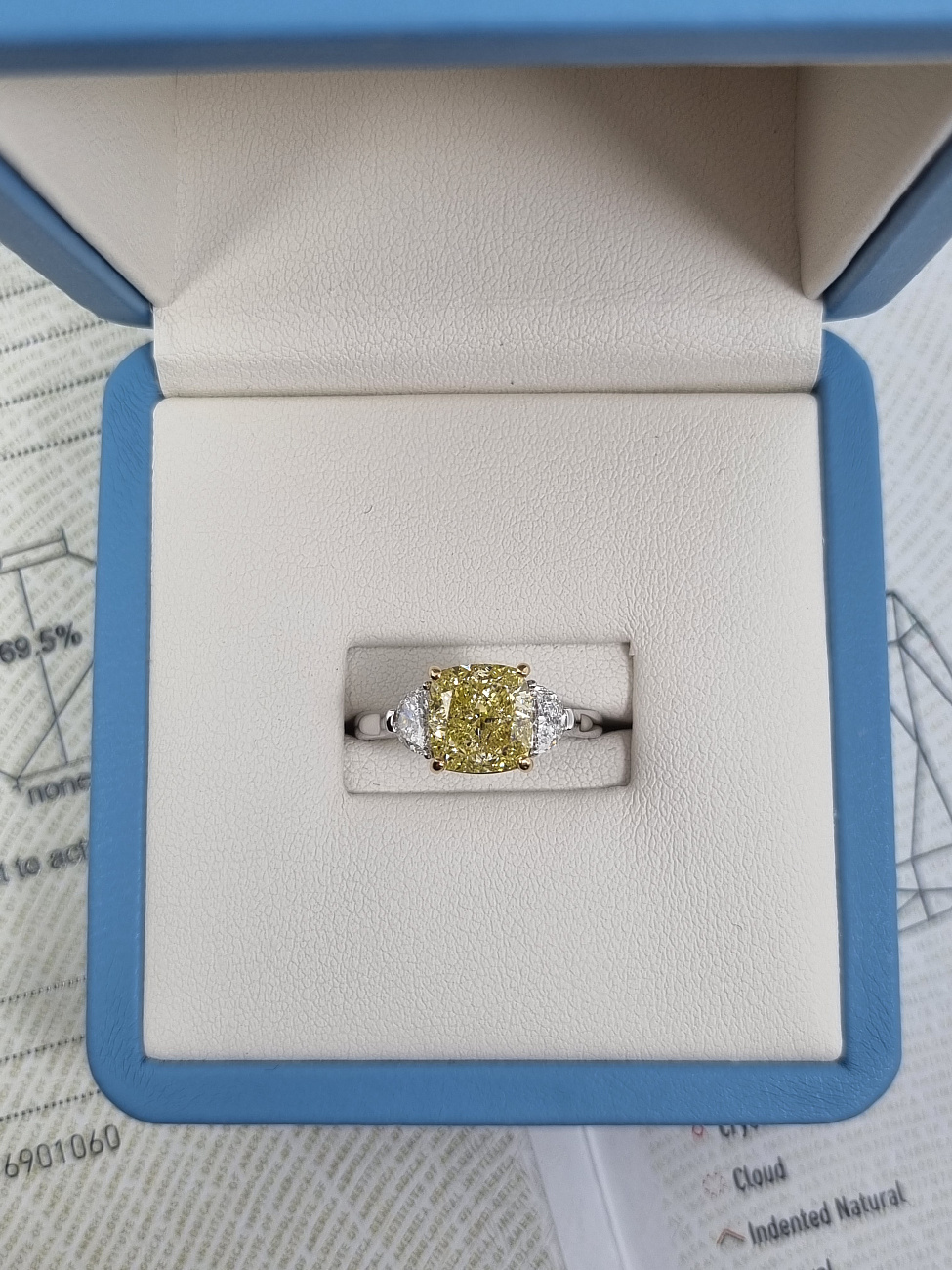 Украшение NO NAME  Кольцо С Бриллиантом 3,52 Ct. Fy/Vs2   