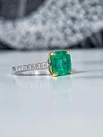 Украшение No Name  Кольцо с изумрудом 1,96 ct. Colombia   