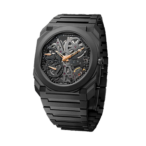 Часы Bvlgari  Octo Finissimo Black Edition Skeleton Ultra-Thin 40Mm  103126