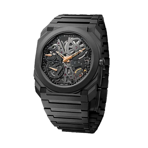 Часы Bvlgari  Octo Finissimo Black Edition Skeleton Ultra-Thin 40Mm  103126