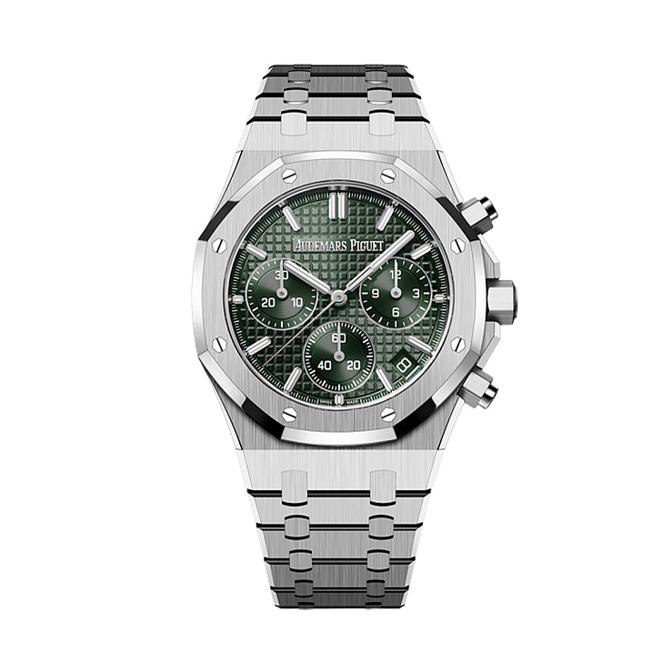 Часы Audemars Piguet  Royal Oak Chronograph Green Dial 41Mm  26240ST.OO.1320ST.08