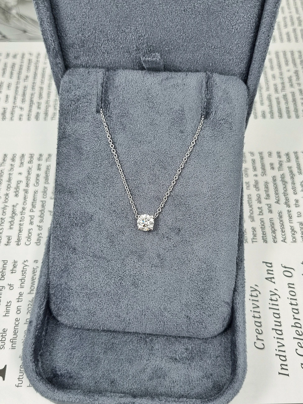 Украшение GIA  Подвеска с бриллиантом 0,77 ct. K/Internally Flawless (3 excellent)   