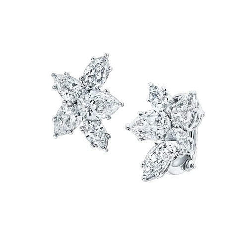 Украшение GIA  Cluster Diamond Earrings 4,65 ct. H/VS1   