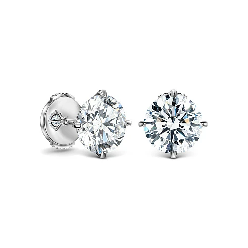 Украшение GIA  Серьги 2,00/2,01 ct. F/VS1 "Round"   