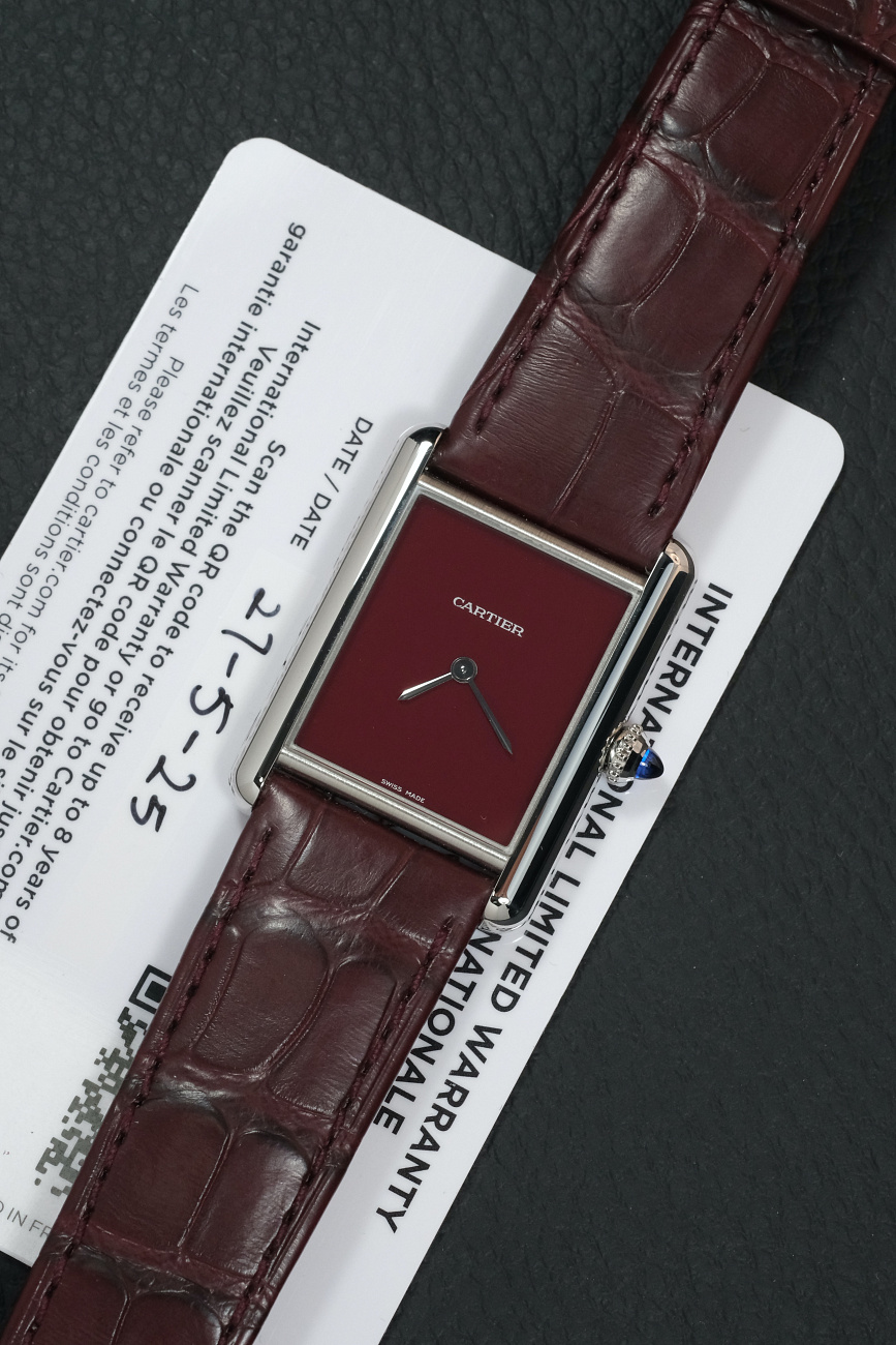 Часы Cartier  Tank Must De Cartier Red  WSTA0054