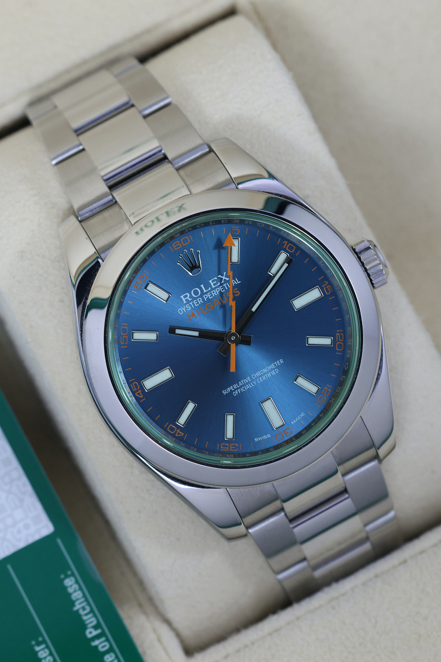 Часы Rolex  Milgaus Z-Blue Dial  116400GV