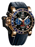 Часы Graham  Chronofighter Oversize Gmt Big Date Blue Gold  2OVGR.B26A