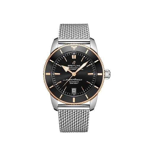 Часы Breitling  Superocean Heritage Automatic B20 Two Tone Black Dial 42  UB2010121B1A1