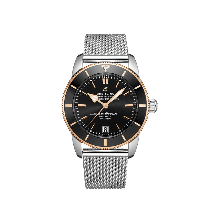 Часы Breitling  Superocean Heritage Automatic B20 Two Tone Black Dial 42  UB2010121B1A1