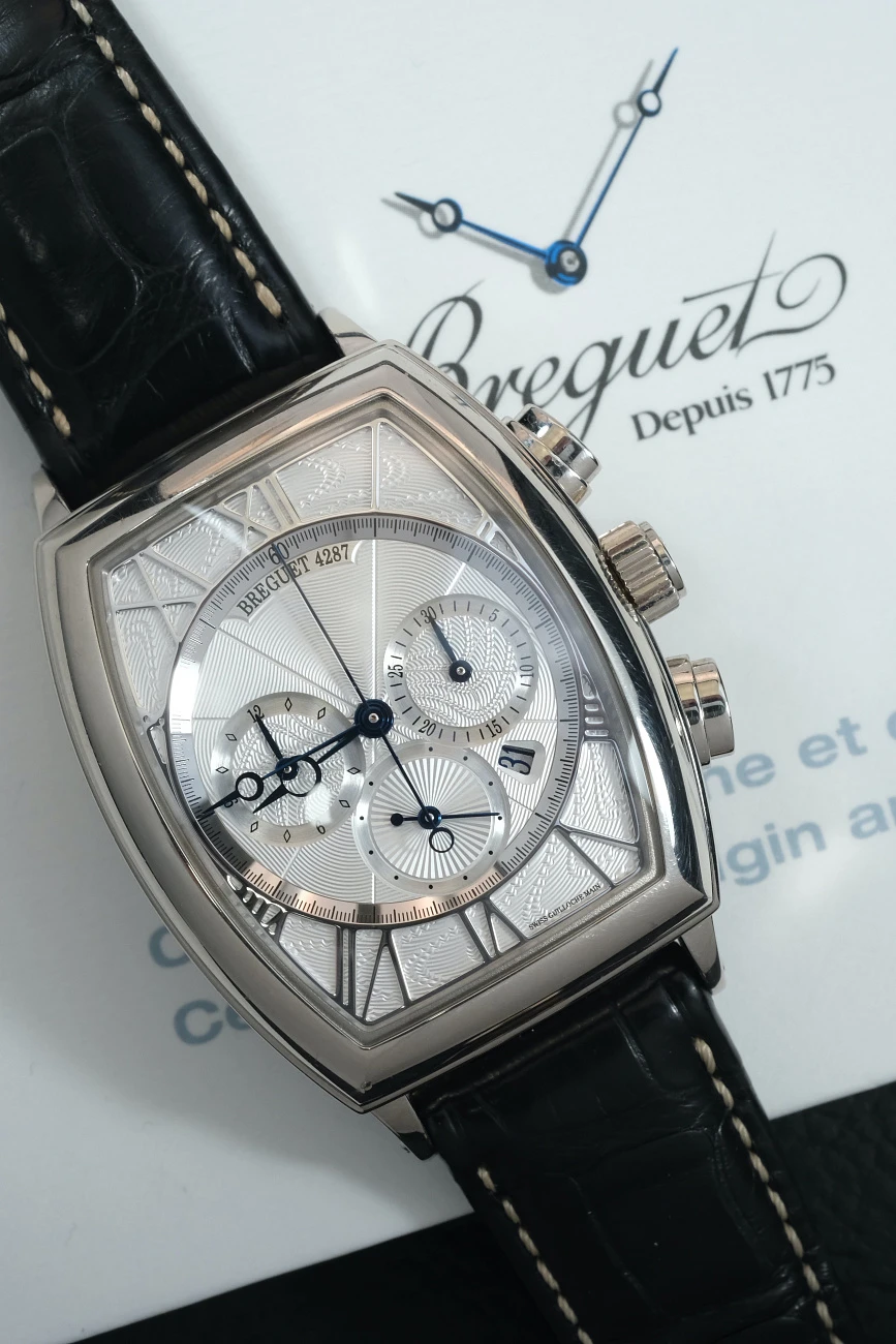 Часы Breguet  Heritage White Gold Chronograph  5400BB/12/9V6