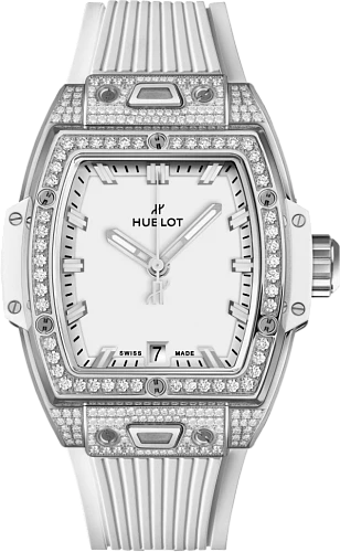Заказать Hublot  Shaped Spirit Of Big Bang Titanium White Pave  662.NE.2010.RW.1604