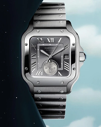 Заказать Cartier  Santos De Dual Time  WSSA0076
