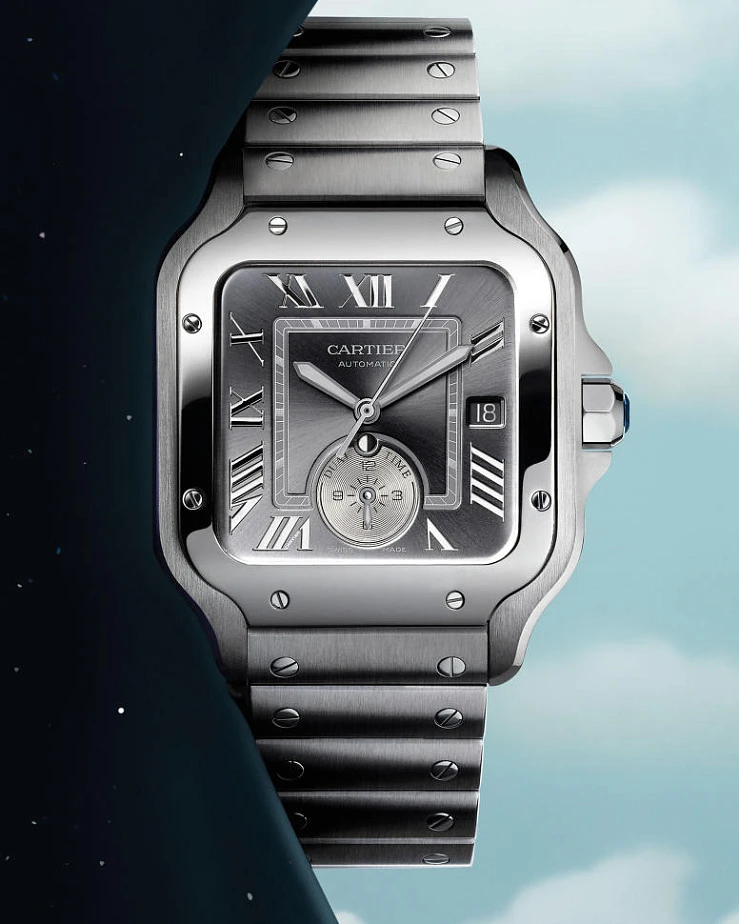 Заказать Cartier  Santos De Dual Time  WSSA0076