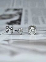 Украшение GIA  Серьги с бриллиантами 1,00/1,01 ct. F-G/Si2 (3 Excellent)   