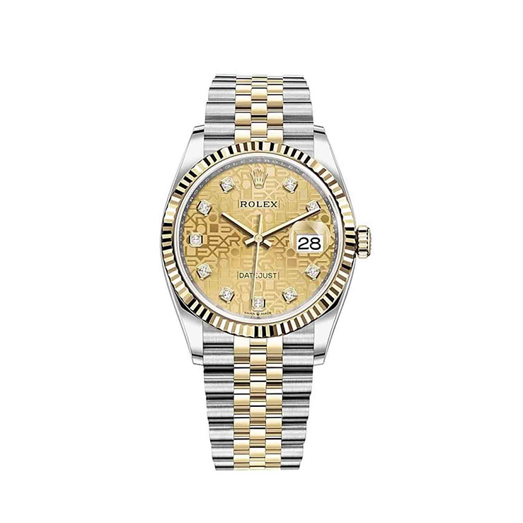 Часы Rolex  Datejust 36Mm Champagne Rolex Diamonds Dial  126233-0033