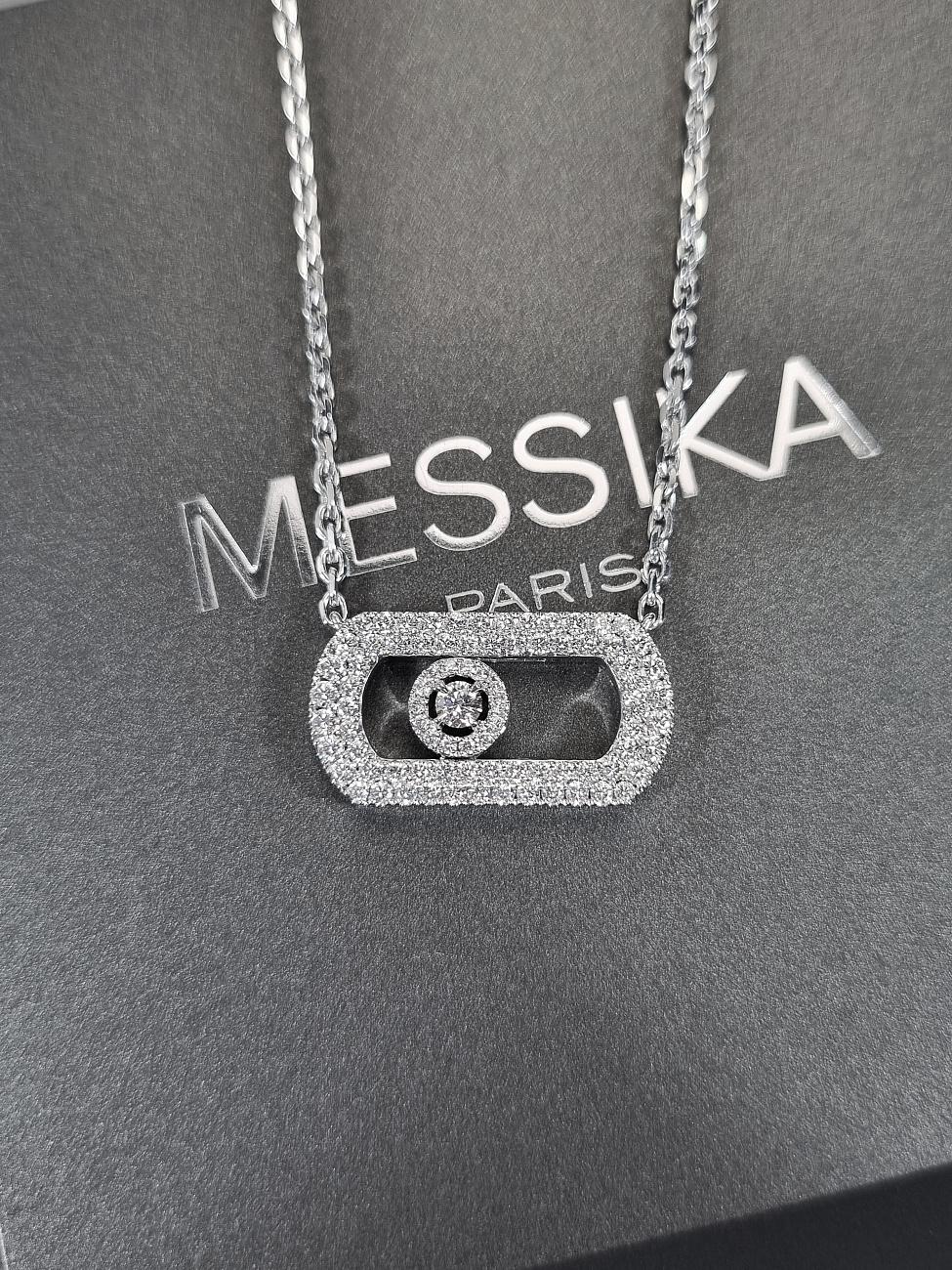 Украшение MESSIKA  So Move Pavé Necklace  So Move Pavé-Set Necklace 12945-WG 
