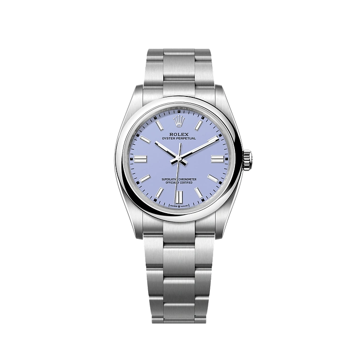 Часы Rolex  Perpetual 36 Stainless Steel Lavander Dial  126000