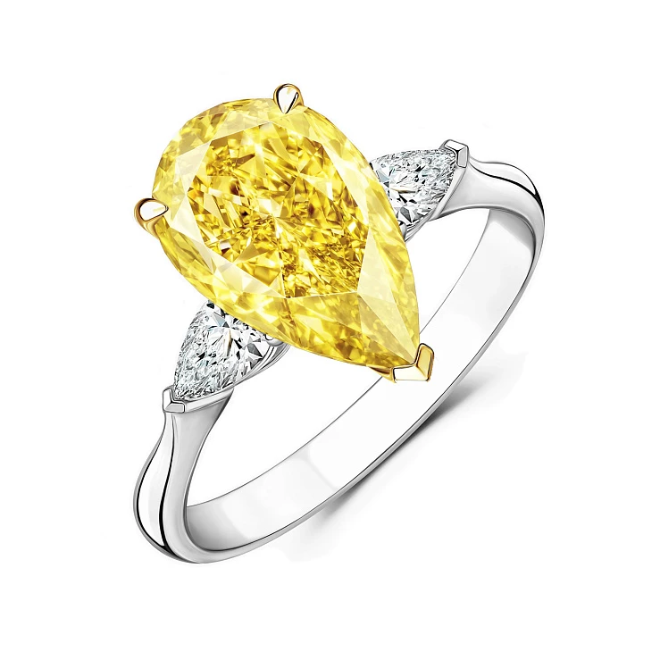 Украшение GIA  Кольцо с бриллиантом 10,01 ct. Fancy Deep Brownish Yellow/VS1   