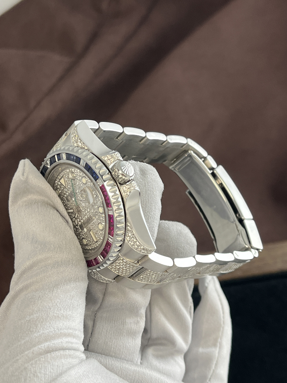 Часы Rolex  Gmt Master Ii Pepsi Custom  116710 FIX