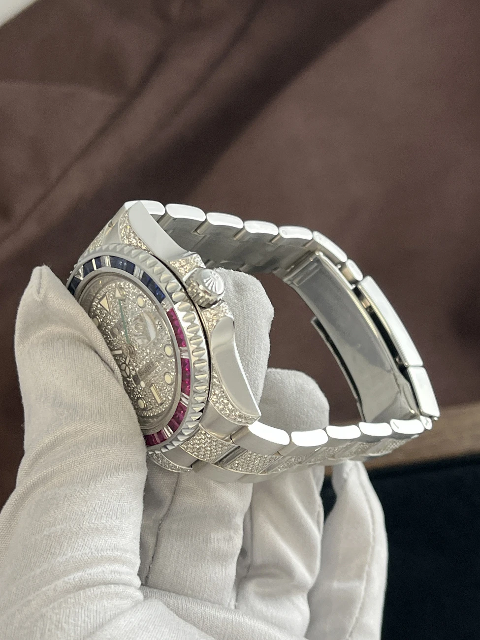 Часы Rolex  Gmt Master Ii Pepsi Custom  116710 FIX