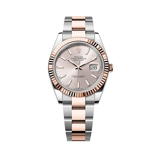 Часы Rolex  Datejust 41Mm Steel Rose Gold Soundust Dial  126331