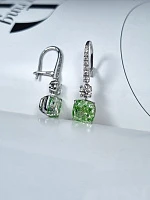 Украшение GIA  Серьги 3,01/3,02 ct. Light Greenish Yellow/VVS2-Si1   