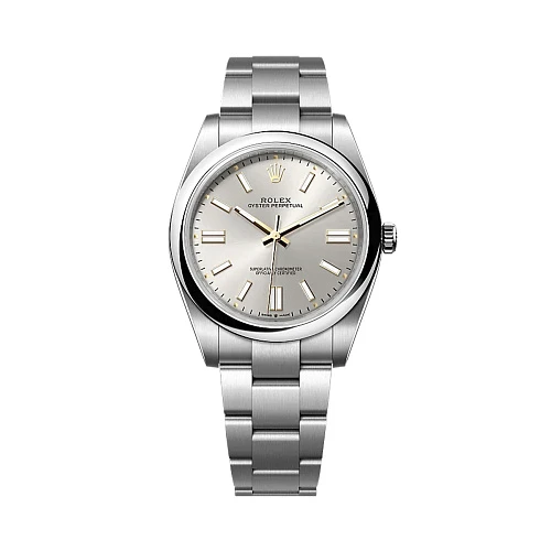 Часы Rolex  Oyster Perpetual 41Mm Silver Dial  124300